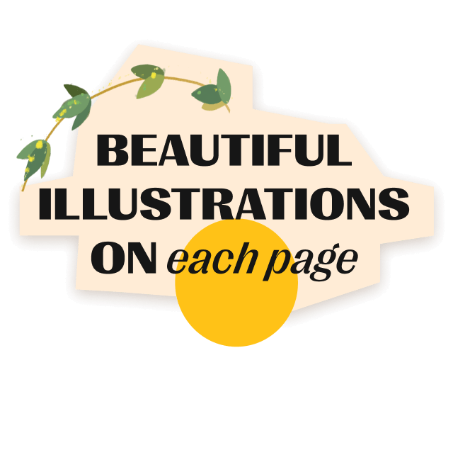 Beautiful illustrations on each page